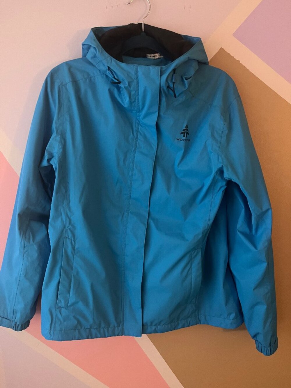Woods Ladies Toba Everyday Rain Jacket in vibrant blue